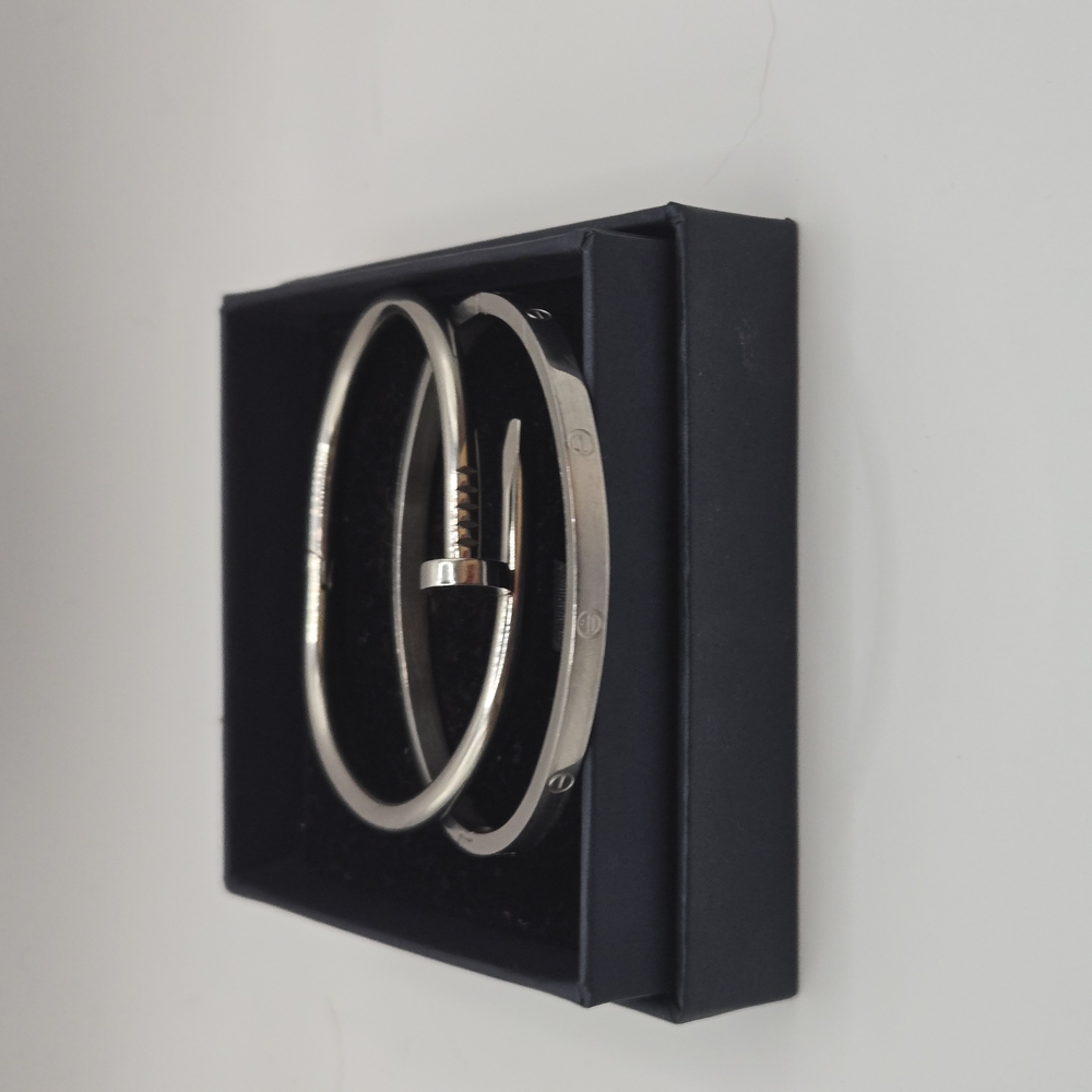 Silver Modern Minimalist Bracelet